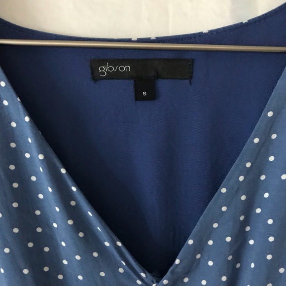 Gibson | Paloma Woven polka dot wrap dress - Picture 5 of 8